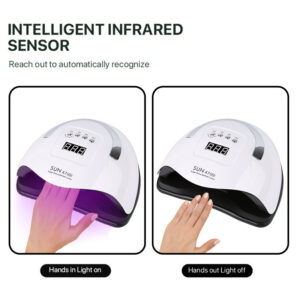 Gel Dryer Lamp for Manicure UV LED Nail Dryer Smart Sensor 120W Powerful Professional