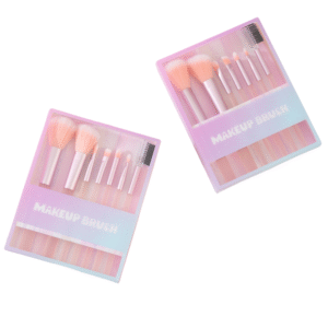 New 7pcs Jelly Makeup Brush, Blush Brush, Mascara Brush, Scrub Handle, PVC Box