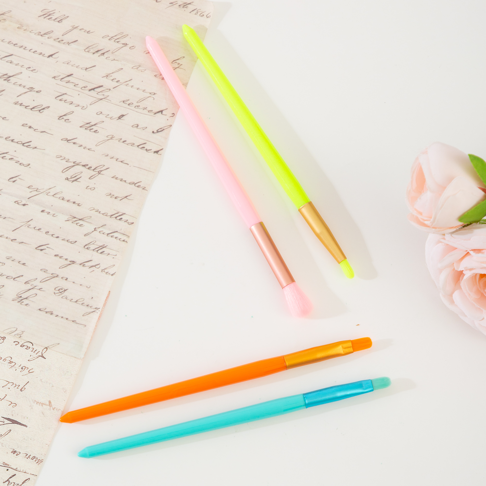 841A1541 Cross-border new 8 dopamine colourful makeup brush set - Image 7