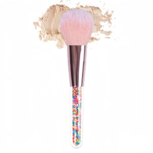 Two paper card candy makeup brushes