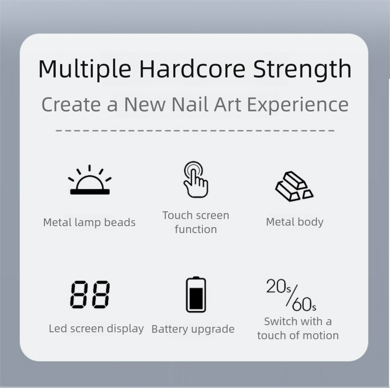 editor_1749801448444 Portable cylindrical nail lamp 395nm wavelength 3W power mobile phone charger can be charged - Image 10