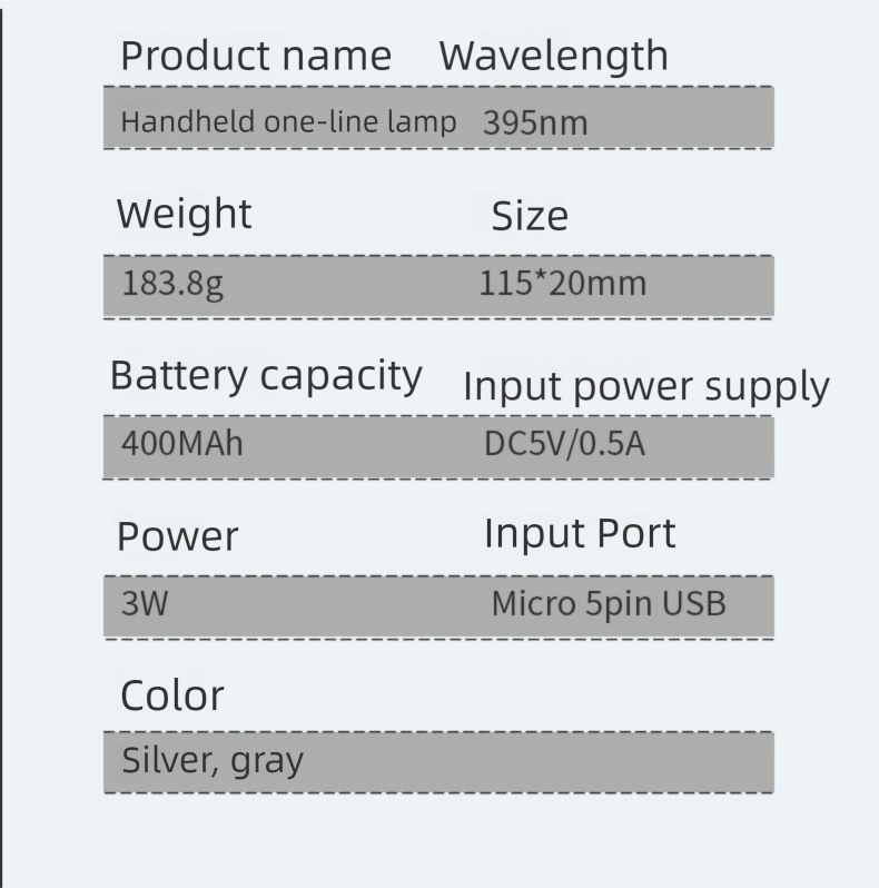 editor_1749802168422 Portable cylindrical nail lamp 395nm wavelength 3W power mobile phone charger can be charged - Image 9