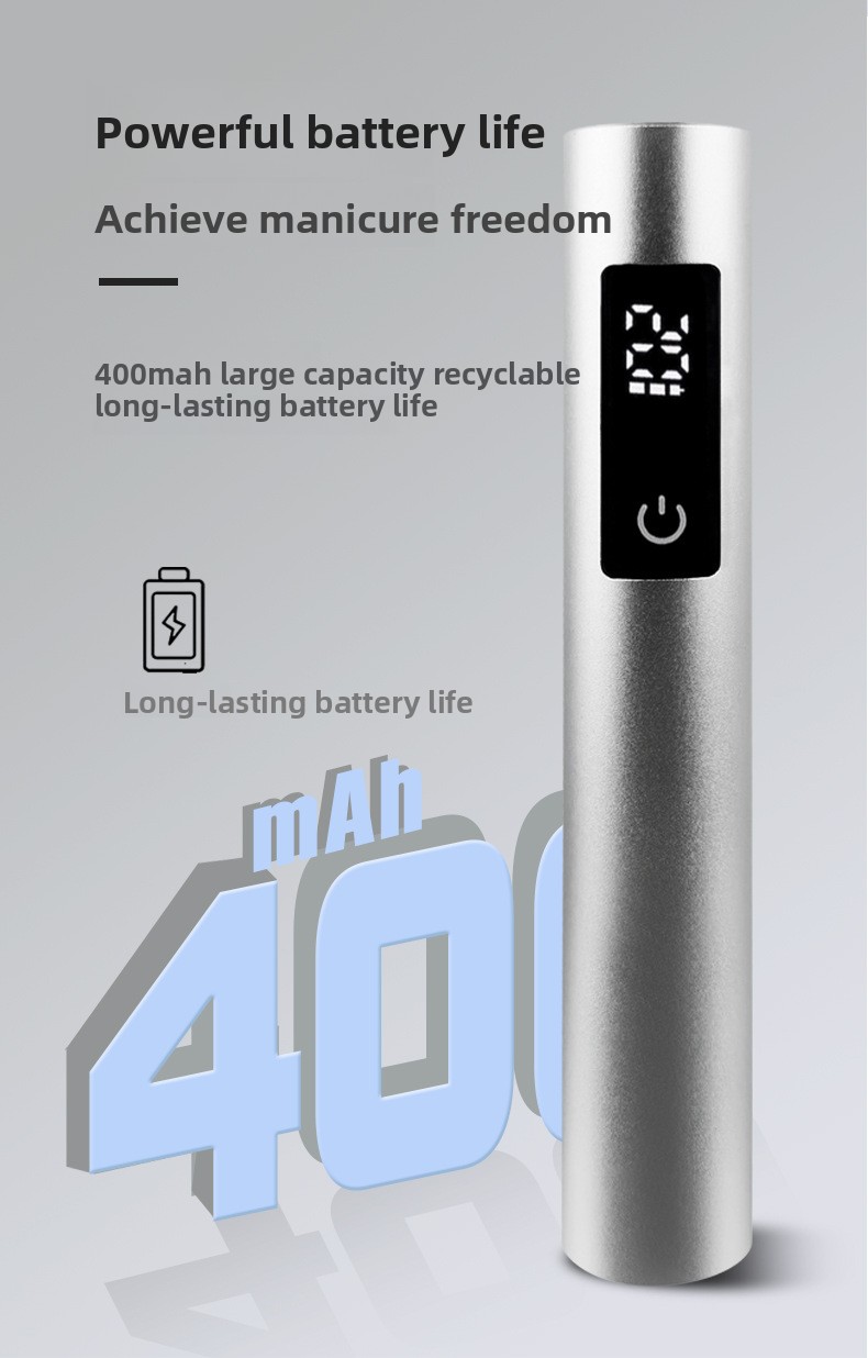 yiketu-a250302a00f546b758fe2026ea92de81 Portable cylindrical nail lamp 395nm wavelength 3W power mobile phone charger can be charged - Image 4