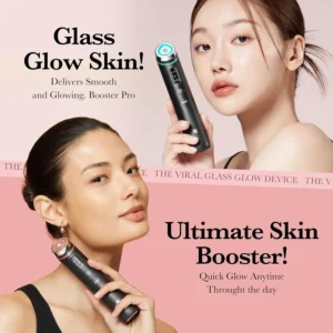 shijinhong age r booster pro | 6 in 1 real glass glow device | looking glass skin with enhanced absorption, radiance, elasticity,pore care | led anti wrinkle device | korean skin care